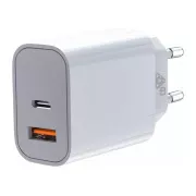 Ładowarka TB USB-C   USB-A 2x3A biała