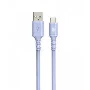 Kabel TB USB-A - USB-C fioletowy 1m