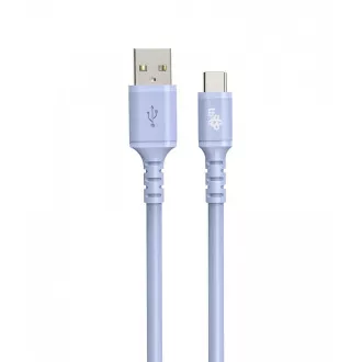 Kabel TB USB-A - USB-C fioletowy 1m