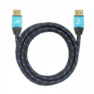 Kabel DisplayPort 2.1 w oplocie TB, 2 m
