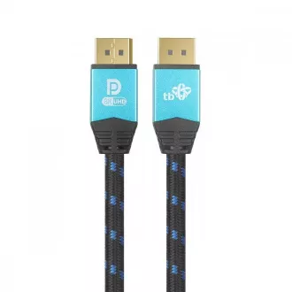 Kabel DisplayPort 2.1 w oplocie TB, 2 m