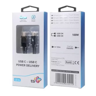 Kabel TB Touch USB C ze wskaźnikiem ładowania 100W