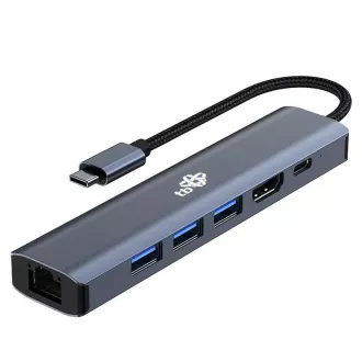 TB Touch USB C 6w1 - HDMI, USBx3, PD, RJ-45