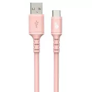 TB Touch USB-A - USB-C, różowy 1m