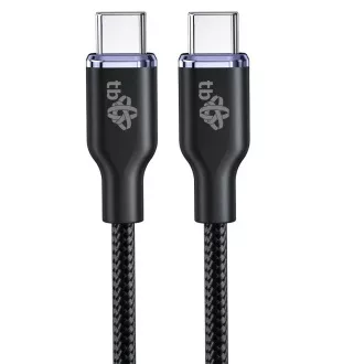Kabel TB USB C - USB C 60W Glamour 1,5 m czarny