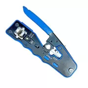 W-Star Szczypce do zaciskania RJ45 EZ WS7318R profesjonalne szczypce Cat7, Cat6, Cat5, STP