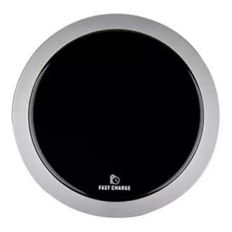 Nowość, ładowarka bezprzewodowa, ultra slim, do telefonu, srebrna, 5/9V, 10W, zabezpieczenie przed przegrzaniem, Qi