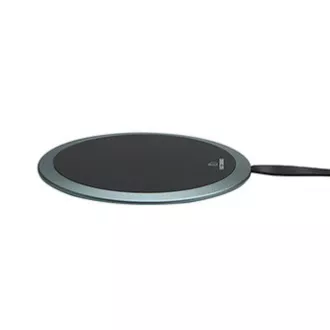 Nowość, ładowarka bezprzewodowa, ultra slim, do telefonu, srebrna, 5/9V, 10W, zabezpieczenie przed przegrzaniem, Qi