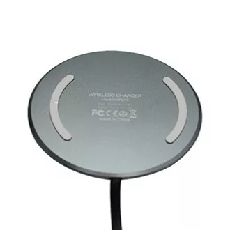 Nowość, ładowarka bezprzewodowa, ultra slim, do telefonu, srebrna, 5/9V, 10W, zabezpieczenie przed przegrzaniem, Qi