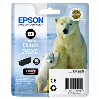 Epson T2631 (C13T26314022) - tusz, photoblack (fotoczarny) Epson T2631 (C13T26314022) - tusz, photoblack (fotoczarny)