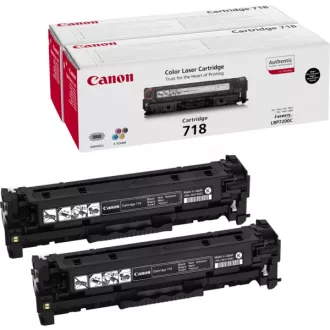 Canon 718 (2662B005) - toner, black (czarny) 2szt Canon 718 (2662B005) - toner, black (czarny) 2szt