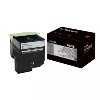 Lexmark 80C0X10 - toner, black (czarny) Lexmark 80C0X10 - toner, black (czarny)