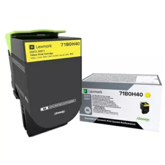 Lexmark 71B0H40 - toner, yellow (żółty) Lexmark 71B0H40 - toner, yellow (żółty)