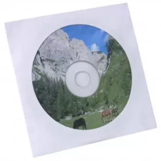 Koperta na 1 płytę CD, papierowa, biała, z okienkiem Koperta na 1 płytę CD, papierowa, biała, z okienkiem