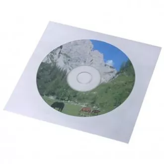 Koperta na 1 płytę CD, papierowa, biała, z okienkiem Koperta na 1 płytę CD, papierowa, biała, z okienkiem