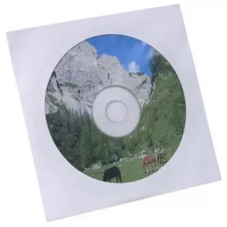 Koperta na 1 płytę CD, papierowa, biała, z okienkiem, logo, opakowanie 100 szt. Koperta na 1 płytę CD, papierowa, biała, z okienkiem, logo, opakowanie 100 szt.