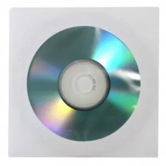 Koperta na 1 płytę CD, papierowa, biała, z okienkiem, logo, opakowanie 100 szt. Koperta na 1 płytę CD, papierowa, biała, z okienkiem, logo, opakowanie 100 szt.