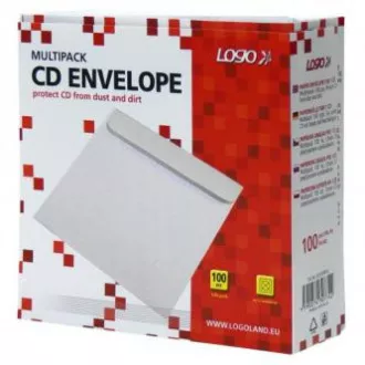 Koperta na 1 płytę CD, papierowa, biała, z samoprzylepną klapką, logo, opakowanie 100 szt. Koperta na 1 płytę CD, papierowa, biała, z samoprzylepną klapką, logo, opakowanie 100 szt.