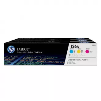 HP 126A (CF341A) - toner, color (kolor) 3szt