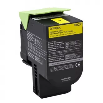 Lexmark 80C20Y0 - toner, yellow (żółty)