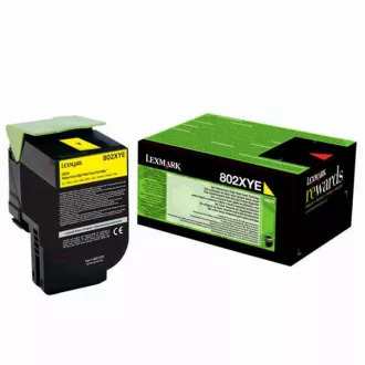 Lexmark 80C2XYE - toner, yellow (żółty)