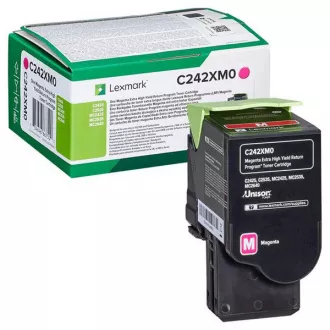 Lexmark C242XM0 - toner, magenta