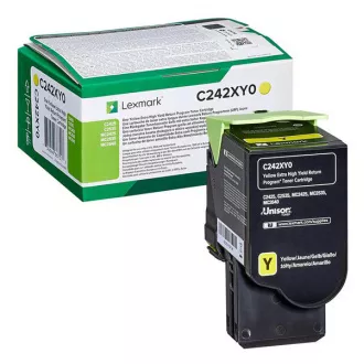 Lexmark C242XY0 - toner, yellow (żółty)