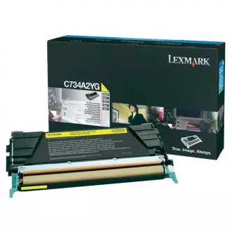 Lexmark C734A2YG - toner, yellow (żółty) Lexmark C734A2YG - toner, yellow (żółty)