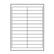 Etykiety z logo 100 mm x 23 mm, A4, matowe, białe, 24 etykiety, 140 g/m2, opakowanie 10 sztuk, do drukarek atramentowych i laserowych
