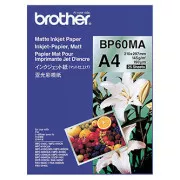 Brother Matte Inkjet Paper, BP60MA, papier fotograficzny, matowy, biały, A4, 145 g/m2, 25 szt., atramentowy