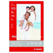Canon Photo paper glossy, GP-501, papier fotograficzny, błyszczący, 0775B005, biały, 10x15cm, 4x6", 210 g/m2, 10 szt., atramentowy
