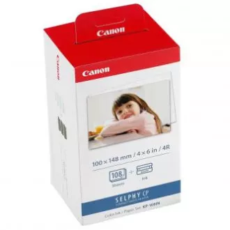 Canon Color Ink Paper Set, KP108IN, KP-108IN, papier fotograficzny, 3 opakowania KP36IN typ błyszczący, 3115B001, biały, CP100, 220, 300, 330, 400