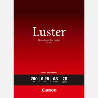 Canon LU-101 Photo Paper, LU-101, papier fotograficzny, błyszczący, 6211B007, biały, A3, 260 g/m2, 20 szt., atramentowy