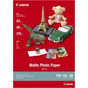 Canon Matte Photo Paper, MP-101 A3, papier fotograficzny, matowy, 7981A008, biały, A3, 170 g/m2, 40 szt., atramentowy