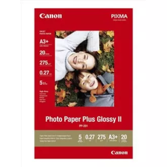 Canon Photo Paper Plus Glossy, PP-201 A3 , papier fotograficzny, błyszczący, 2311B021, biały, A3 , 13x19