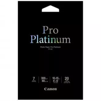 Canon Photo Paper Pro Platinum, PT-101, papier fotograficzny, błyszczący, 2768B013, biały, 10x15cm, 4x6