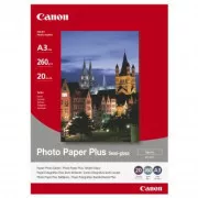 Canon Photo Paper Plus Semi-Glossy, SG-201 A3, papier fotograficzny, półbłyszczący, satynowy, typ 1686B026, biały, A3, 260 g/m2, 20 szt., atramen