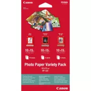 Canon Photo Paper Variety Pack VP-101, VP-101, papier fotograficzny, 5x PP201, 5x SG201, 10x GP501 typ błyszczący, 0775B078, biały, 10x15cm, 4x