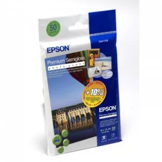 Epson Premium Semigloss Photo Paper, C13S041765, papier fotograficzny, błyszczący, biały, 10x15cm, 4x6", 251 g/m2, 50 szt., atramentowy Epson Premium Semigloss Photo Paper, C13S041765, papier fotograficzny, błyszczący, biały, 10x15cm, 4x6", 251 g/m2, 50 szt., atramentowy
