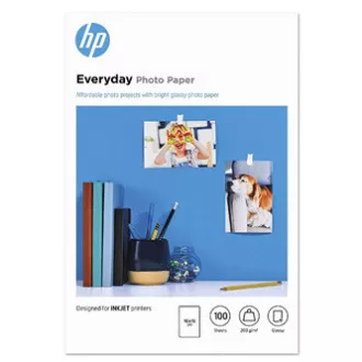 HP Everyday Photo Paper, Glossy, CR757A, papier fotograficzny, błyszczący, biały, 10x15cm, 4x6 HP Everyday Photo Paper, Glossy, CR757A, papier fotograficzny, błyszczący, biały, 10x15cm, 4x6
