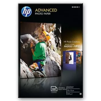 HP Advanced Glossy Photo Paper, Q8692A, papier fotograficzny, błyszczący bez marginesów, zaawansowany, biały, 10 x 15 cm, 4 x 6 cali, 250 g/m2, 100 szt,