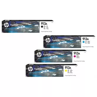 HP 913A (L0R95AE, F6T77AE, F6T78AE, F6T79AE) - tusz, black + color (czarny + kolor) HP 913A (L0R95AE, F6T77AE, F6T78AE, F6T79AE) - tusz, black + color (czarny + kolor)