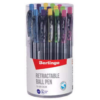 Berlingo, długopis, niebieski, 30szt, 0.7mm, SI-400 COLOR Berlingo, długopis, niebieski, 30szt, 0.7mm, SI-400 COLOR