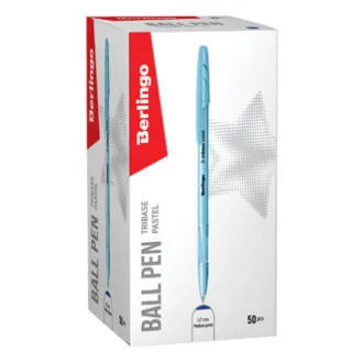 Berlingo, długopis, niebieski, 50 sztuk, 0,7 mm, pastelowy Tribase Berlingo, długopis, niebieski, 50 sztuk, 0,7 mm, pastelowy Tribase