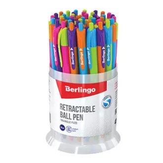 Berlingo, długopis, niebieski, 40 sztuk, 0,7 mm, Triangle Fuze RT, WYPRZEDAŻ