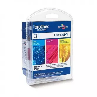 Brother LC-1100 (LC1100HYRBWBP) - tusz, color (kolor) Brother LC-1100 (LC1100HYRBWBP) - tusz, color (kolor)