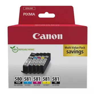 Canon PGI-580 (2078C008) - tusz, black + color (czarny + kolor)