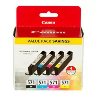 Canon CLI-571 (0386C005) - tusz, black + color (czarny + kolor) Canon CLI-571 (0386C005) - tusz, black + color (czarny + kolor)