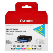 Canon PGI-550, CLI-551 (6496B005) - tusz, black + color (czarny + kolor)
