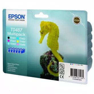 Epson T0487 (C13T04874010) - tusz, black + color (czarny + kolor) multipack